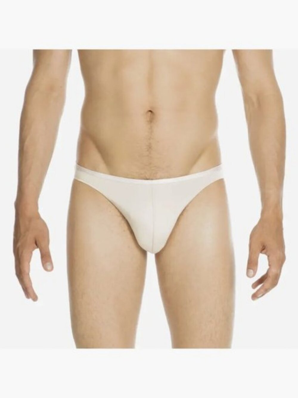 HOM Micro Briefs Mens M Skin Beige Plumes Ultralight Microfiber 404756